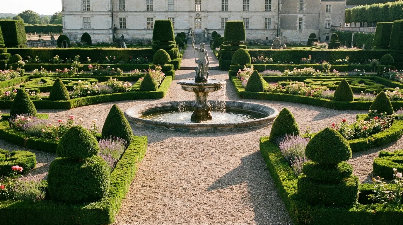 Timeless French Garden With Gravel Paths